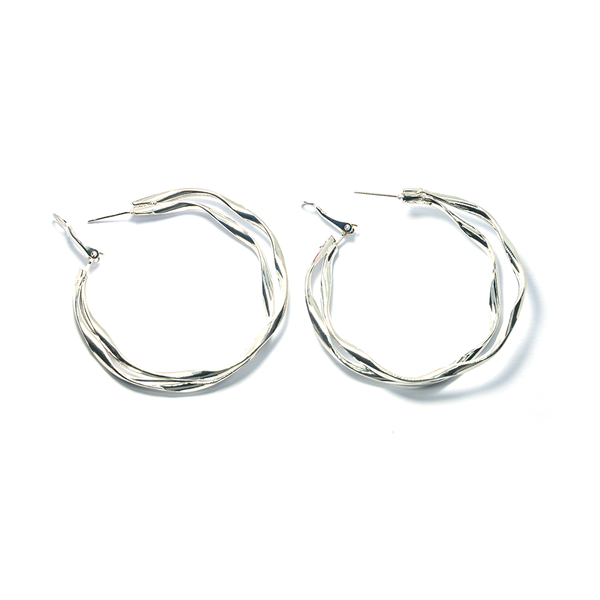 Buy ELOISH 92.5 Sterling Silver Small Hoop Earrings for Girls, Kids,  Teenagers (3SIDEROPEBALI) Online at Best Prices in India - JioMart.